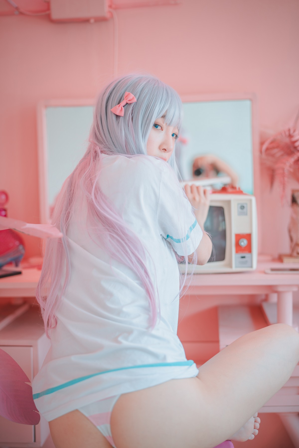 xgyw.top_[DJAWA]No.076_模特姜仁卿_Eromanga Sensei主题私房床上性感运动服迷人诱惑写真41P