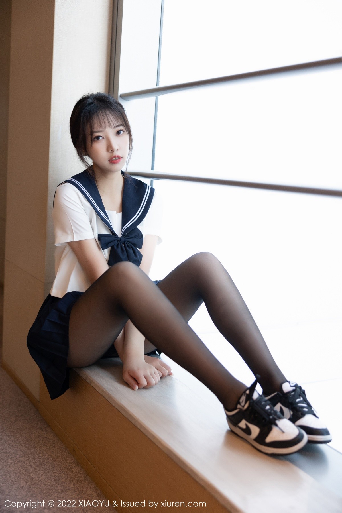 xgyw.top_[XiaoYu画语界]Vol.794_模特郑颖姗青岛旅拍性感学生制服配超薄黑丝秀翘臀美腿诱惑写真85P