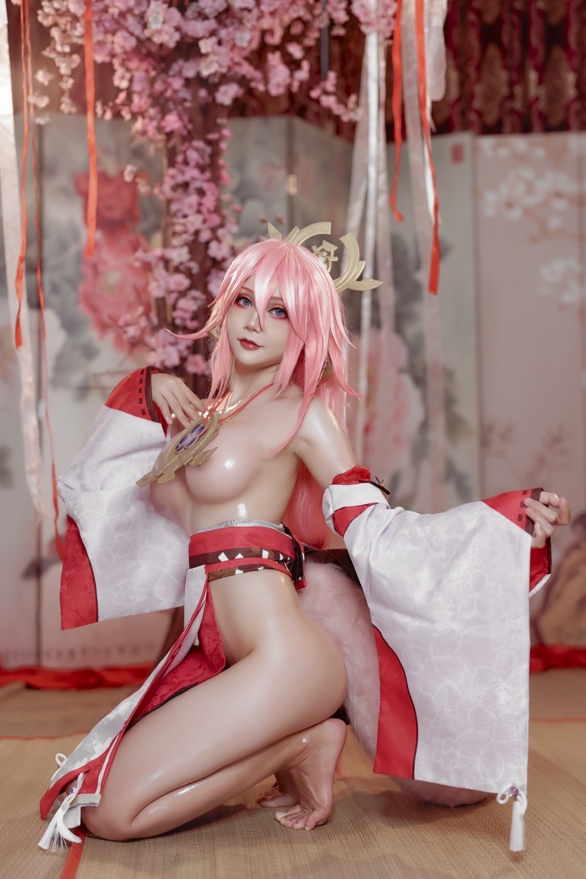 xgyw.top_日本Coser美女Joyce_lin2x-Yea Miko主题私房性感日系服饰露诱人胴体诱惑写真35P