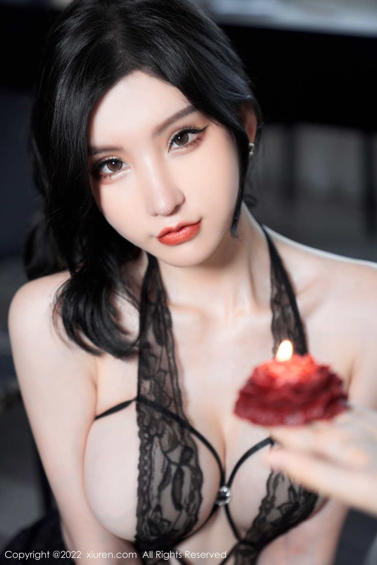 xgyw.top_XiuRen第5133期_女神周于希Sally心愿旅拍私房黑色情趣薄纱秀豪乳撩人诱惑写真83P