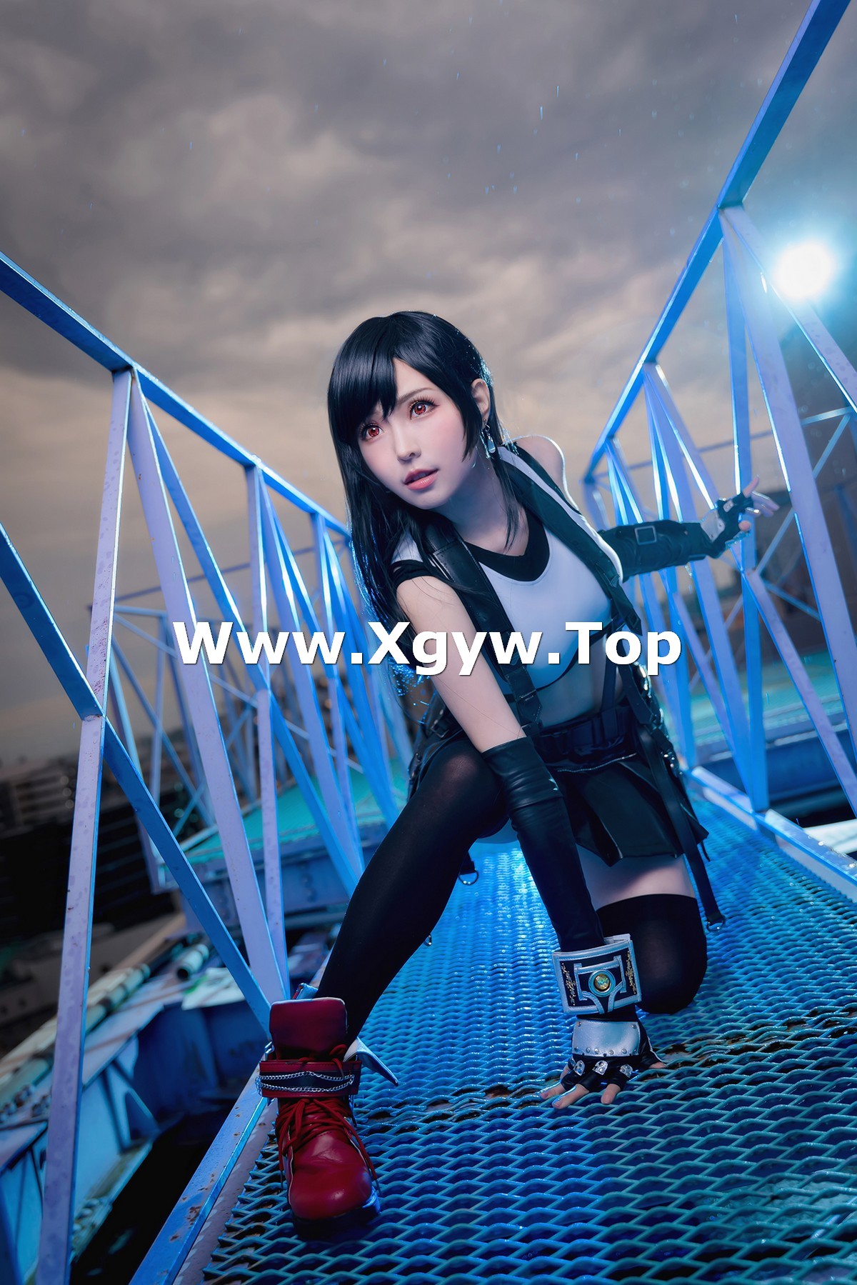 xgyw.top_Coser妹子Ely_eee蒂法主题户外 酒店吧台 私房旗袍性感服饰秀完美身材诱惑写真74P