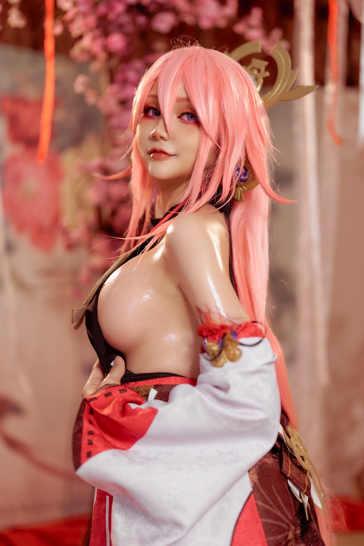 xgyw.top_日本Coser美女Joyce_lin2x-Yea Miko主题私房性感日系服饰露诱人胴体诱惑写真35P
