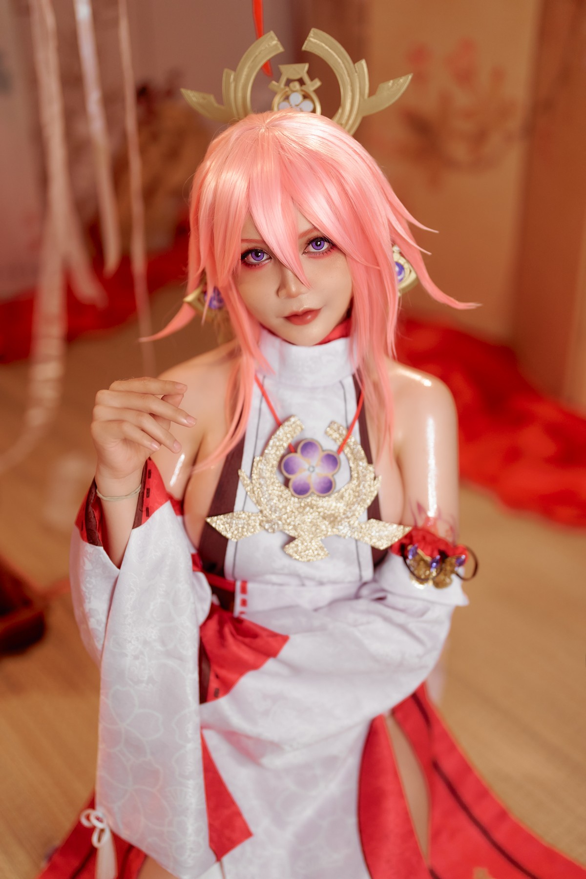 xgyw.top_日本Coser美女Joyce_lin2x-Yea Miko主题私房性感日系服饰露诱人胴体诱惑写真35P