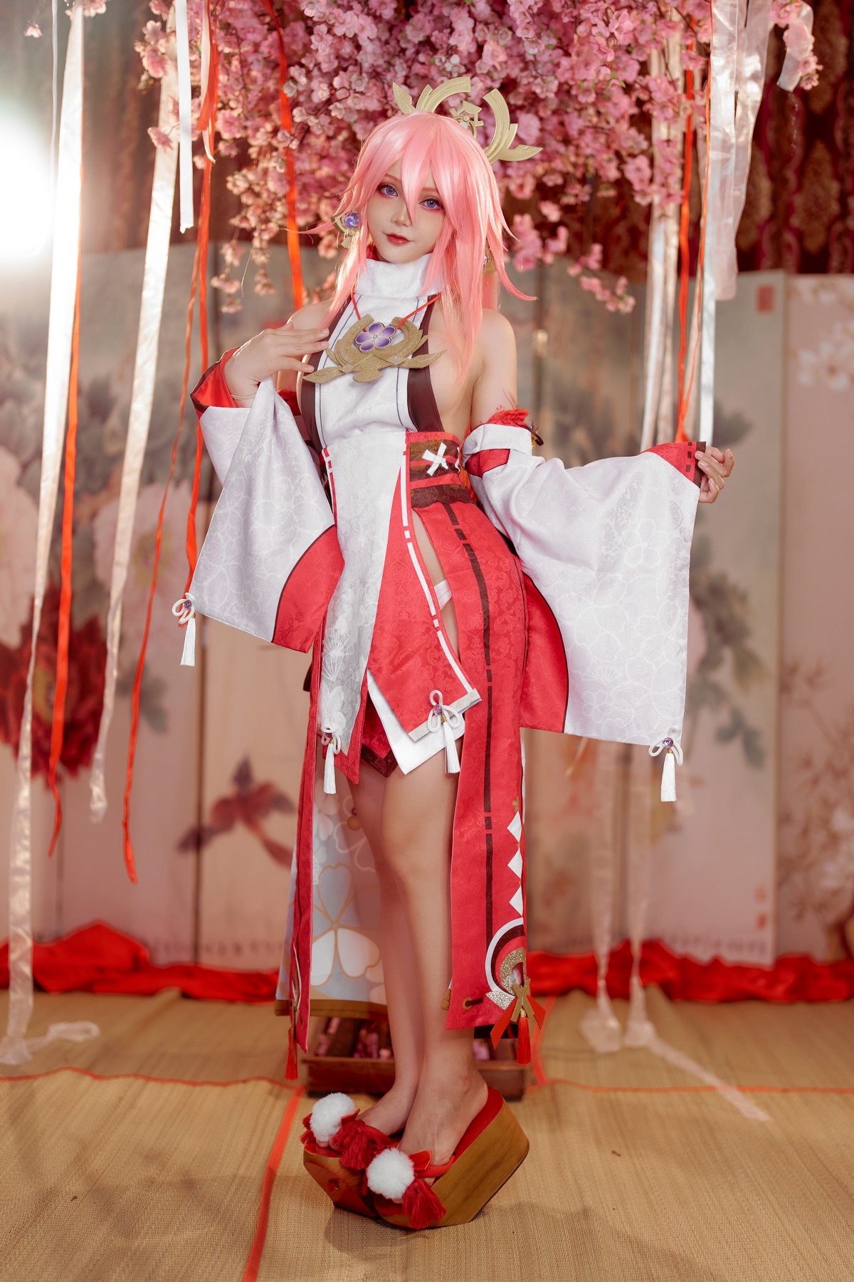 xgyw.top_日本Coser美女Joyce_lin2x-Yea Miko主题私房性感日系服饰露诱人胴体诱惑写真35P