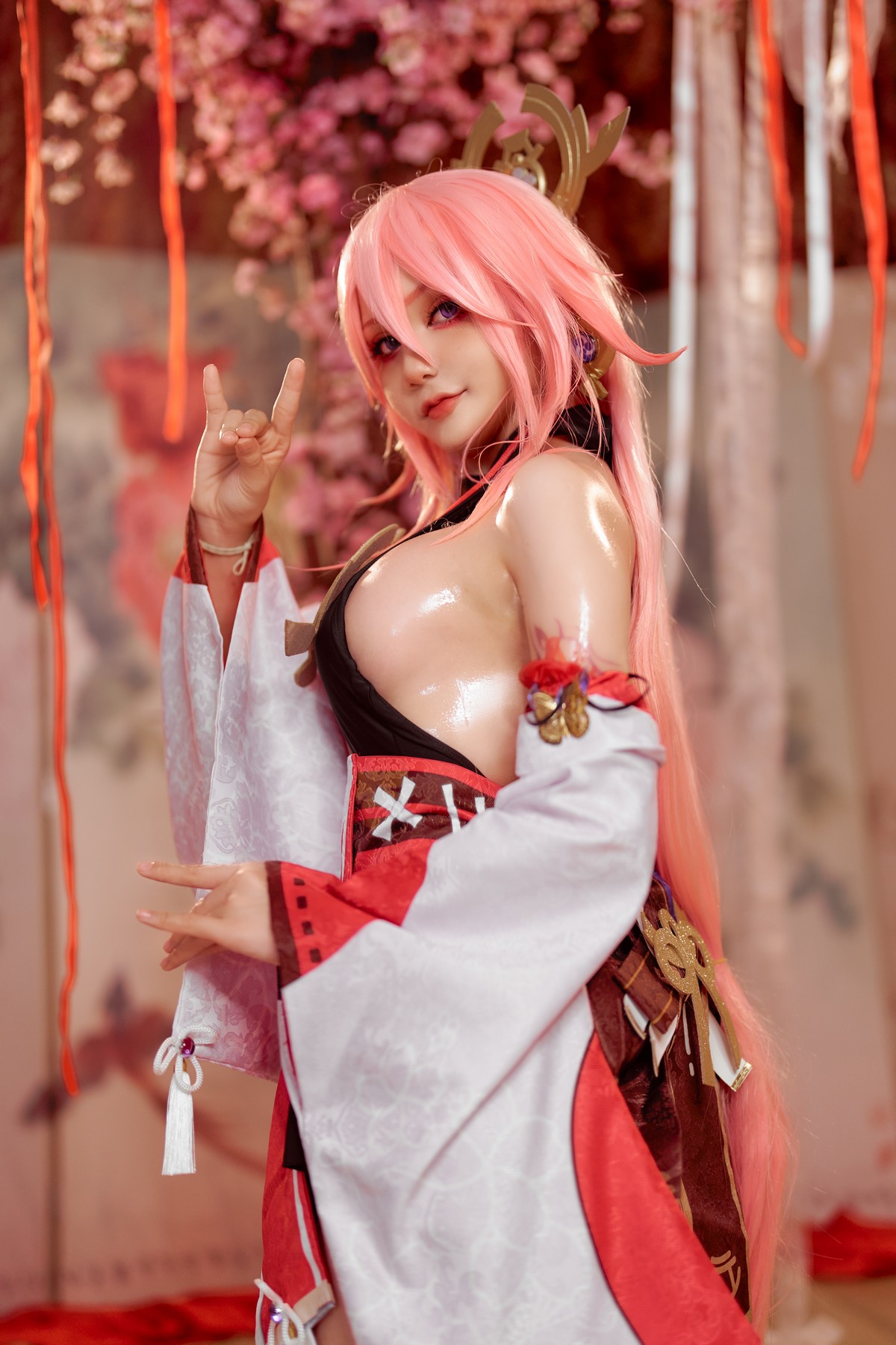 xgyw.top_日本Coser美女Joyce_lin2x-Yea Miko主题私房性感日系服饰露诱人胴体诱惑写真35P