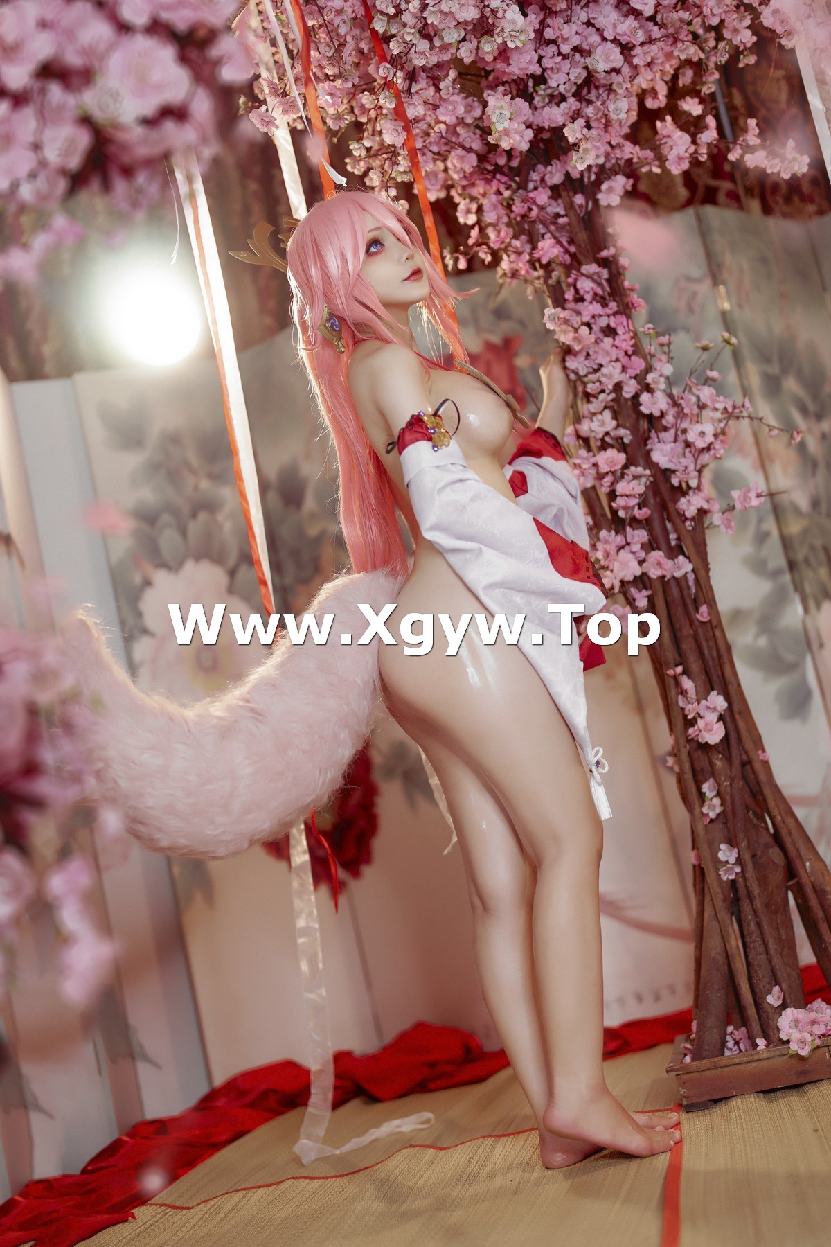 xgyw.top_日本Coser美女Joyce_lin2x-Yea Miko主题私房性感日系服饰露诱人胴体诱惑写真35P