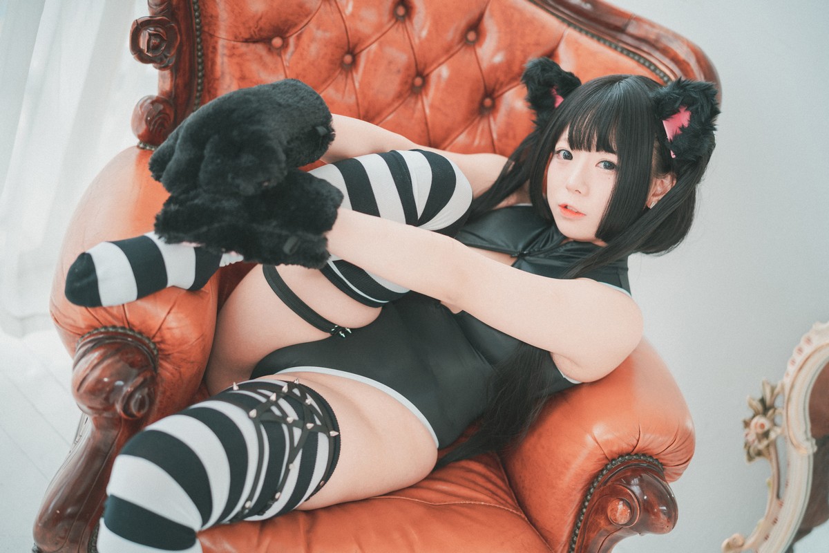 xgyw.top_[DJAWA]No.091_模特Maruemon_Realised Feral Cat主题私房黑色高叉连体衣诱惑写真55P