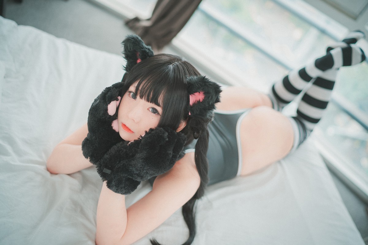 xgyw.top_[DJAWA]No.091_模特Maruemon_Realised Feral Cat主题私房黑色高叉连体衣诱惑写真55P