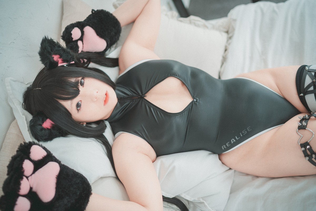 xgyw.top_[DJAWA]No.091_模特Maruemon_Realised Feral Cat主题私房黑色高叉连体衣诱惑写真55P