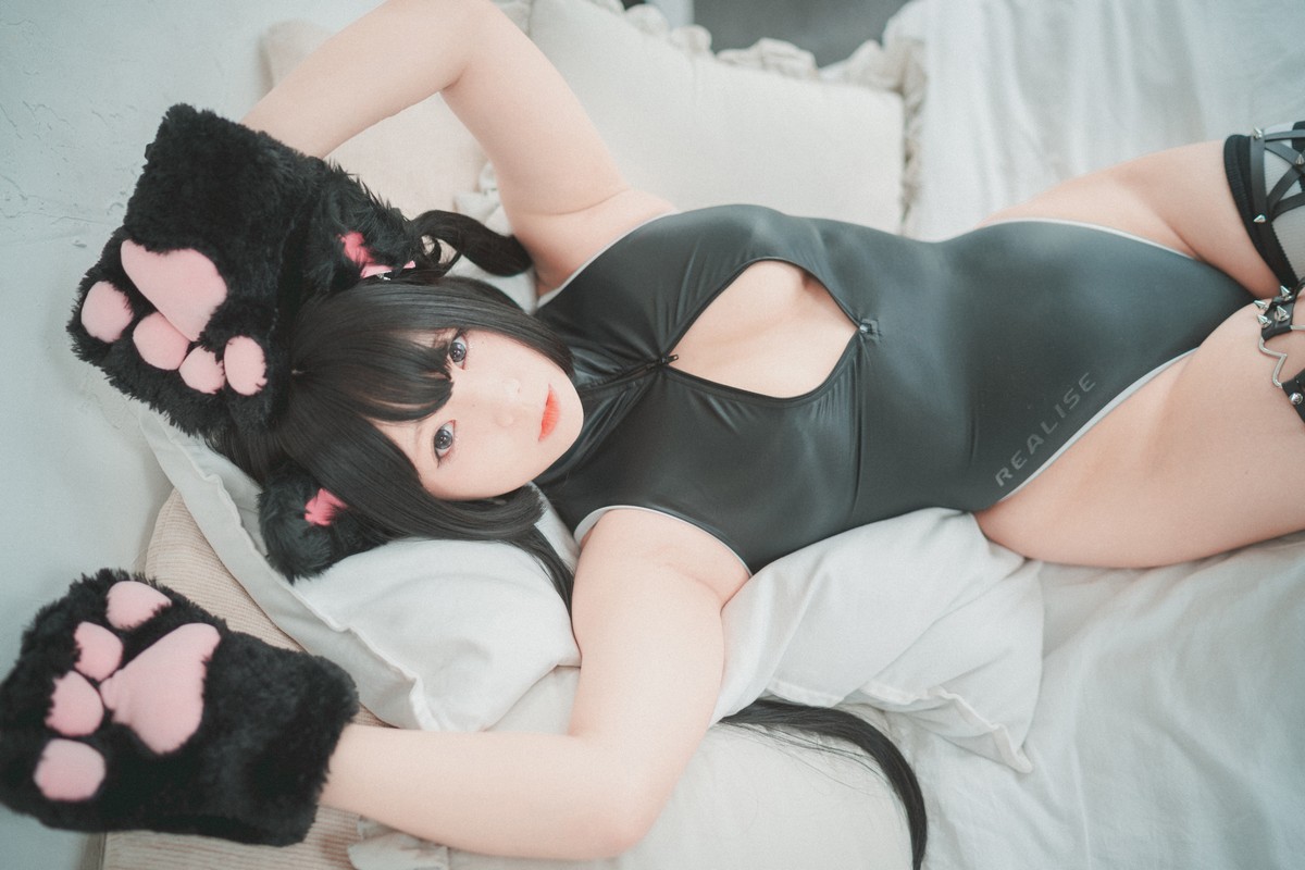 xgyw.top_[DJAWA]No.091_模特Maruemon_Realised Feral Cat主题私房黑色高叉连体衣诱惑写真55P