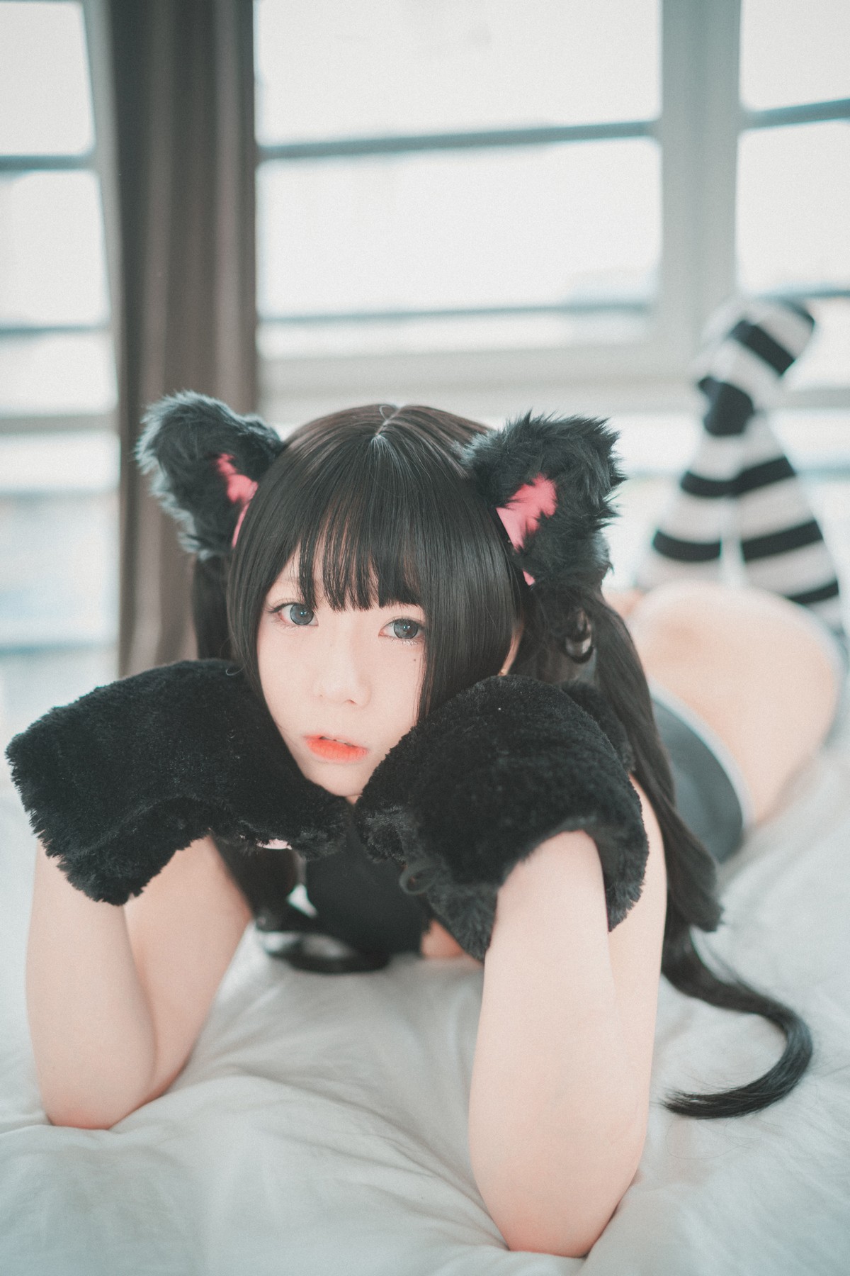 xgyw.top_[DJAWA]No.091_模特Maruemon_Realised Feral Cat主题私房黑色高叉连体衣诱惑写真55P
