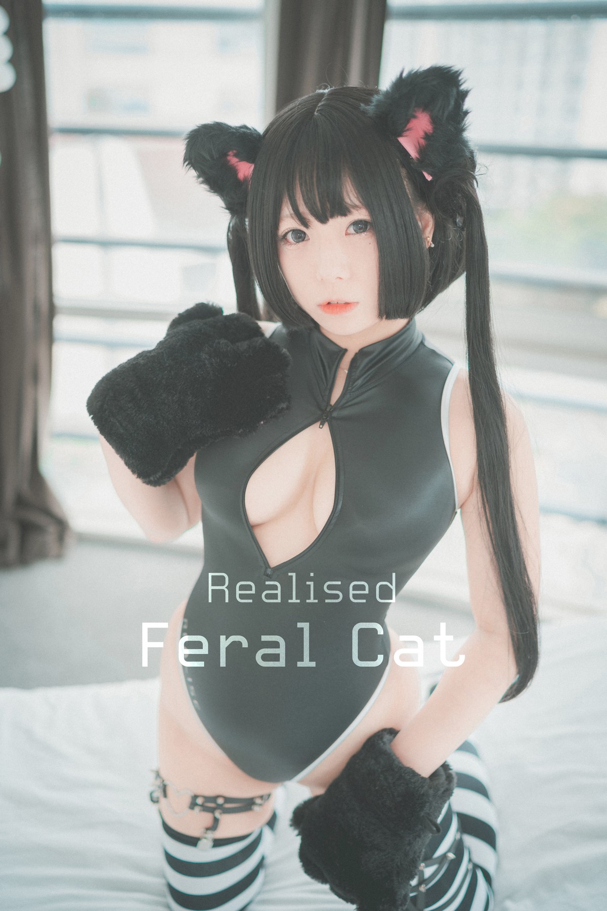 xgyw.top_[DJAWA]No.091_模特Maruemon_Realised Feral Cat主题私房黑色高叉连体衣诱惑写真55P