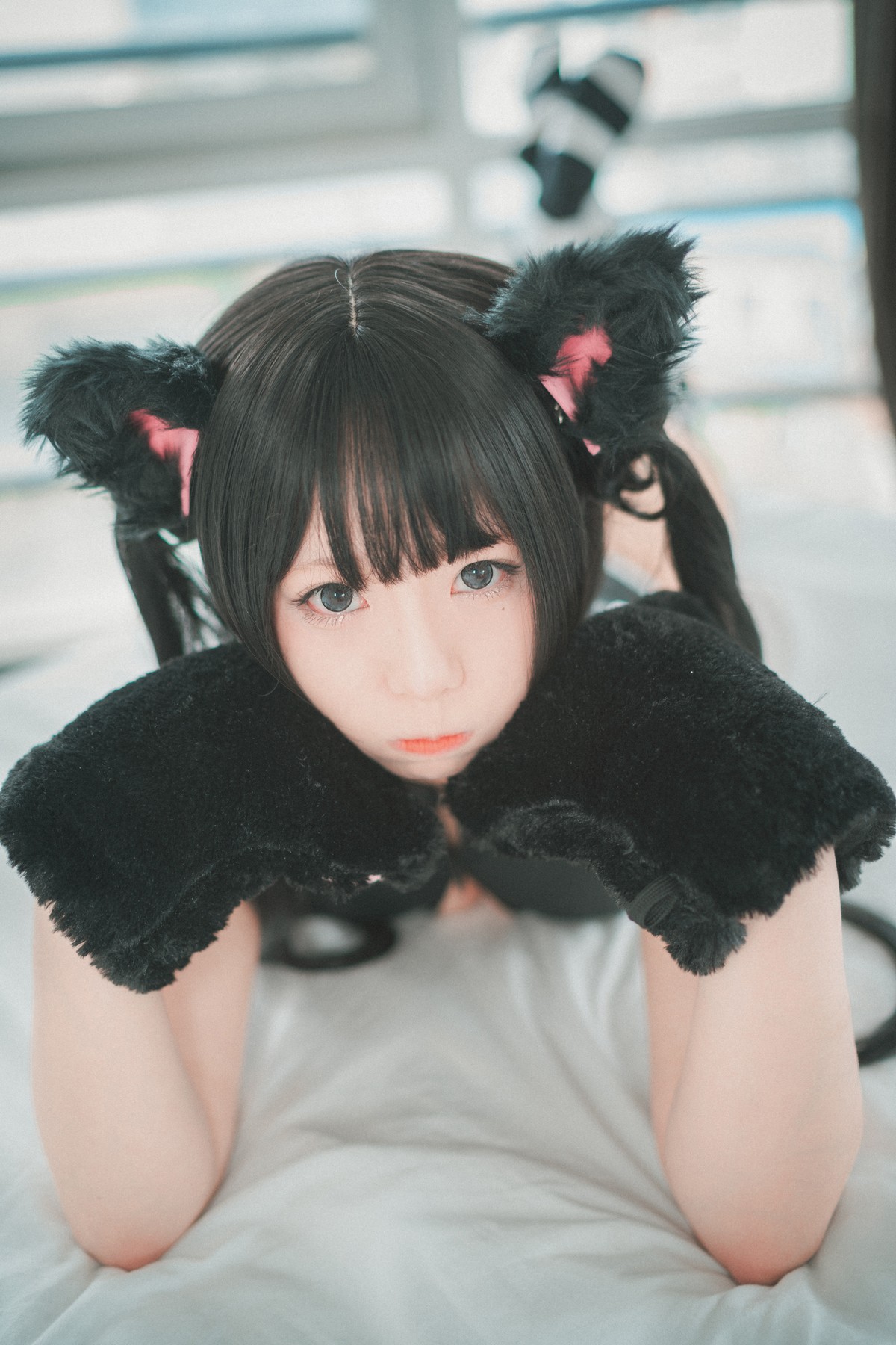xgyw.top_[DJAWA]No.091_模特Maruemon_Realised Feral Cat主题私房黑色高叉连体衣诱惑写真55P