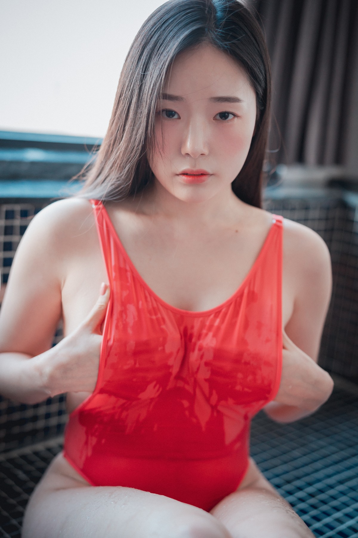 xgyw.top_[DJAWA]No.096_模特PIA_Staycation主题私房浴室性感红色高叉连体衣湿身诱惑写真69P