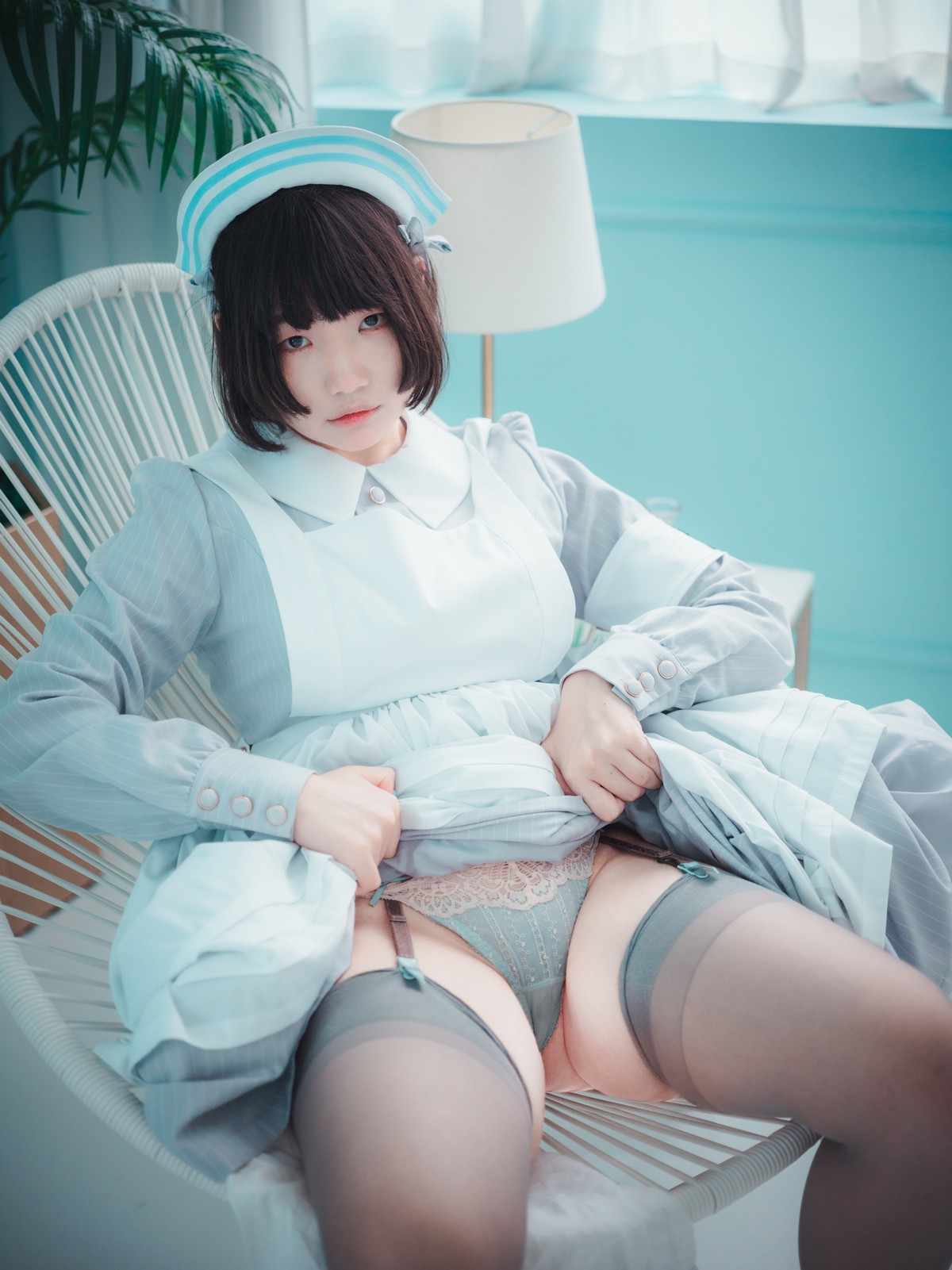xgyw.top_[DJAWA]No.095_模特Mimmi_St. Esther主题私房短裙下性感灰丝吊袜秀翘臀诱惑写真136P