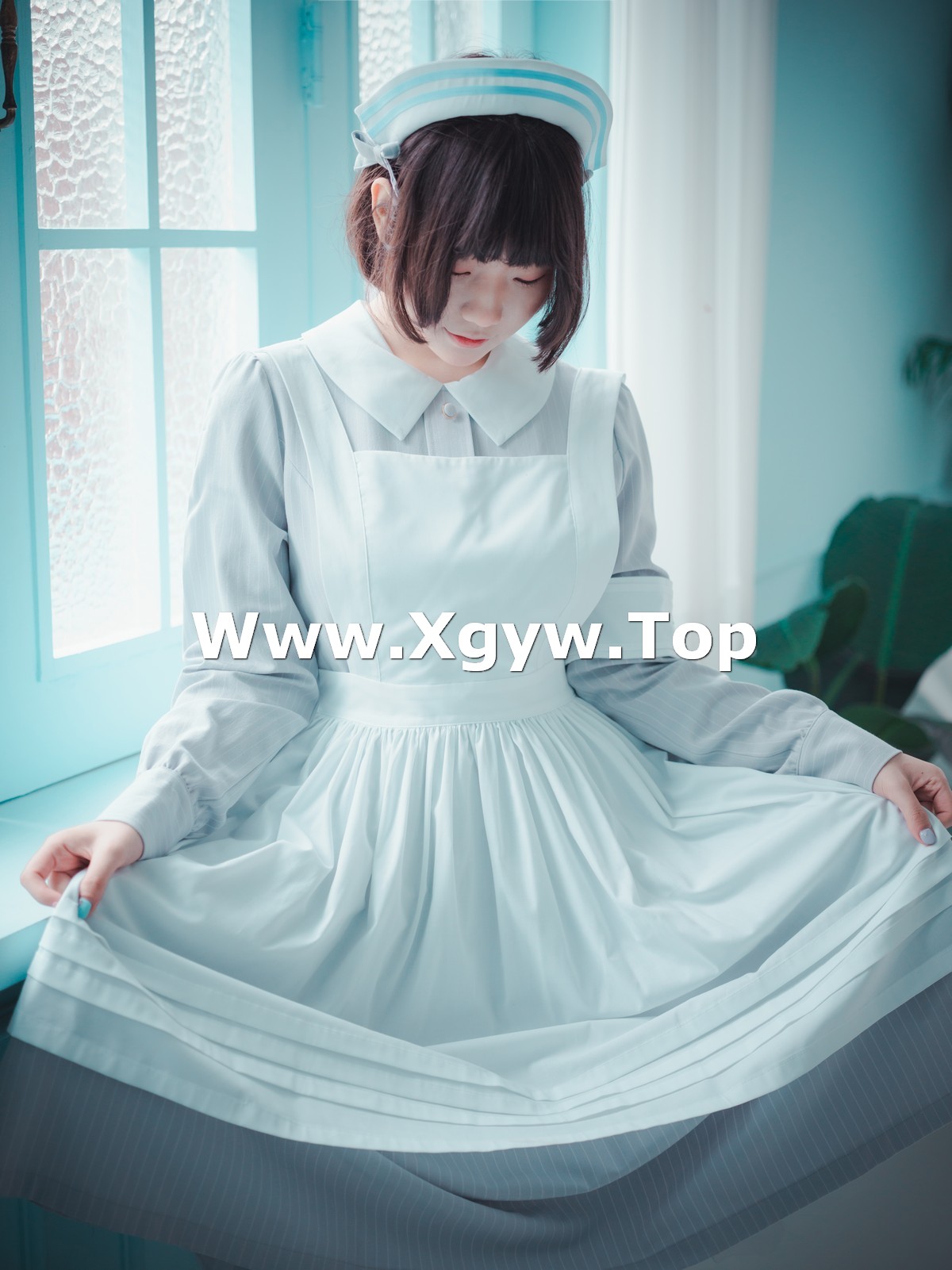 xgyw.top_[DJAWA]No.095_模特Mimmi_St. Esther主题私房短裙下性感灰丝吊袜秀翘臀诱惑写真136P