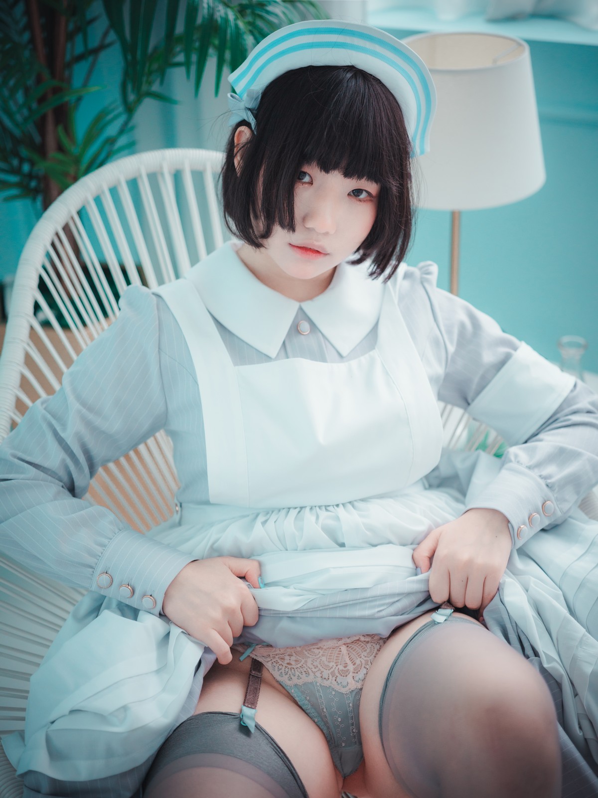 xgyw.top_[DJAWA]No.095_模特Mimmi_St. Esther主题私房短裙下性感灰丝吊袜秀翘臀诱惑写真136P