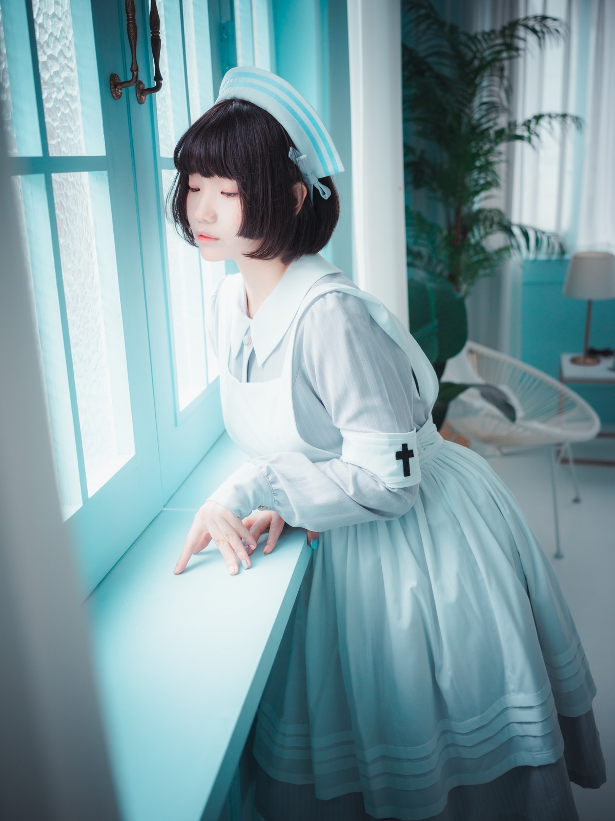 xgyw.top_[DJAWA]No.095_模特Mimmi_St. Esther主题私房短裙下性感灰丝吊袜秀翘臀诱惑写真136P