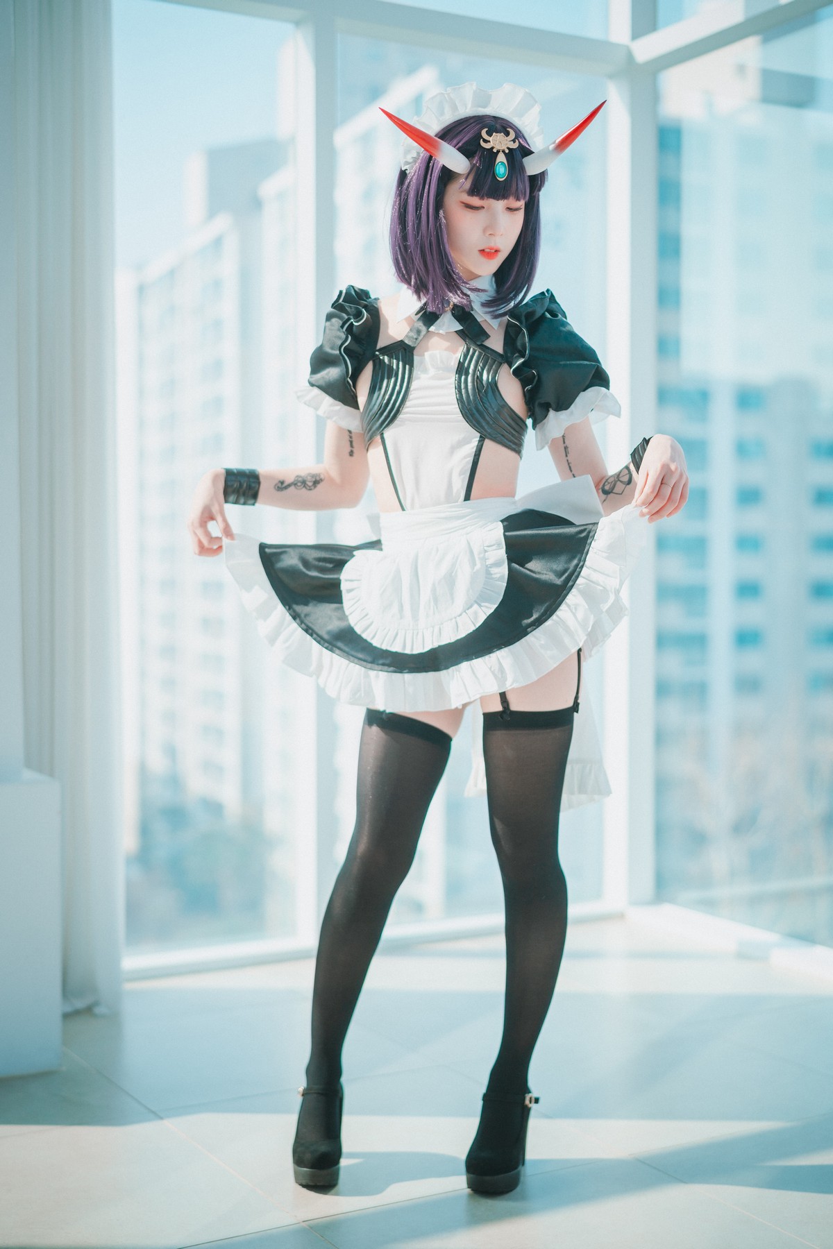xgyw.top_[DJAWA]No.104_模特JangJoo_Shuten Douji Maid主题性感三点式内衣撩人诱惑写真71P