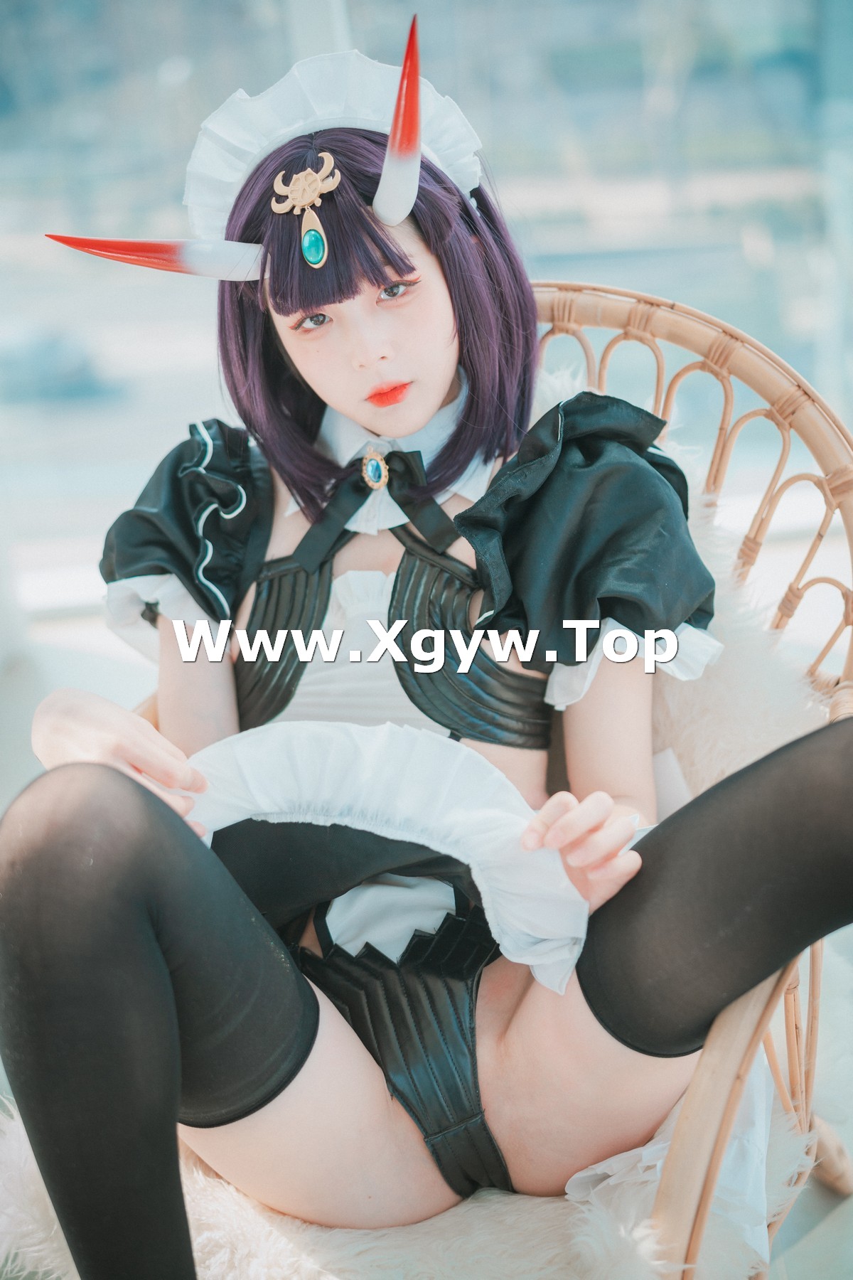 xgyw.top_[DJAWA]No.104_模特JangJoo_Shuten Douji Maid主题性感三点式内衣撩人诱惑写真71P