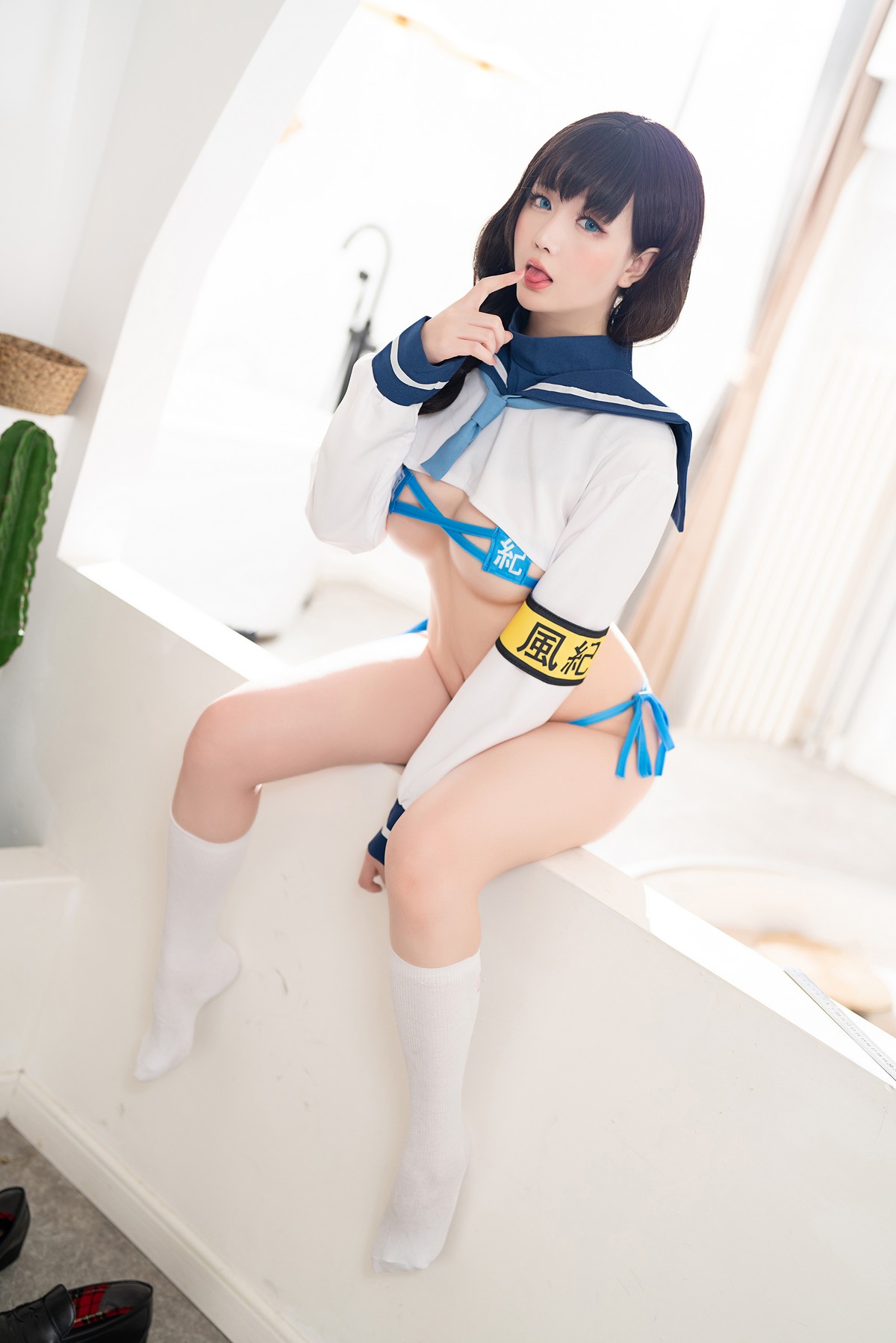 xgyw.top_Coser小姐姐星之迟迟风纪委员主题私房性感学生装半脱露性感内衣完美诱惑写真110P