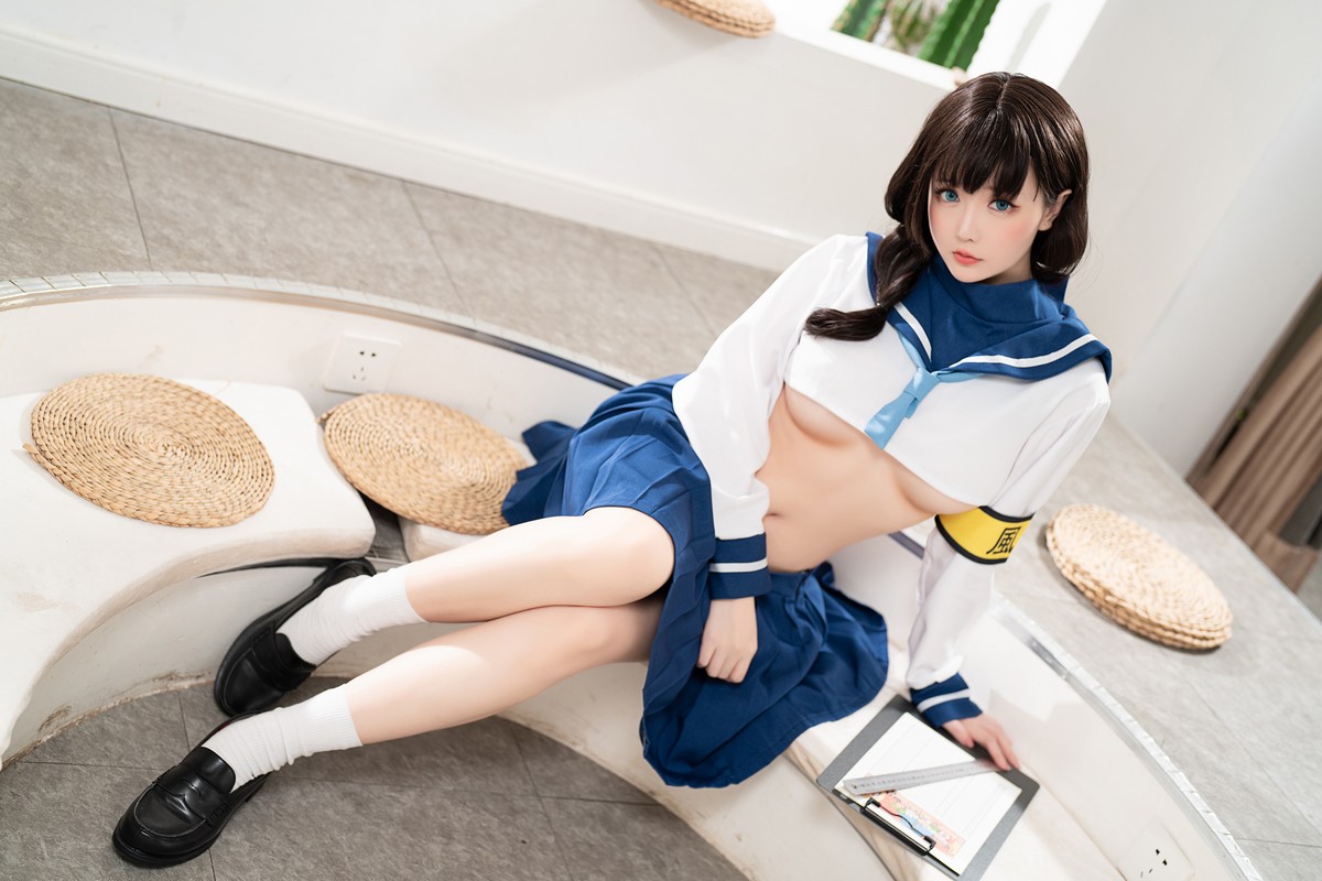 xgyw.top_Coser小姐姐星之迟迟风纪委员主题私房性感学生装半脱露性感内衣完美诱惑写真110P