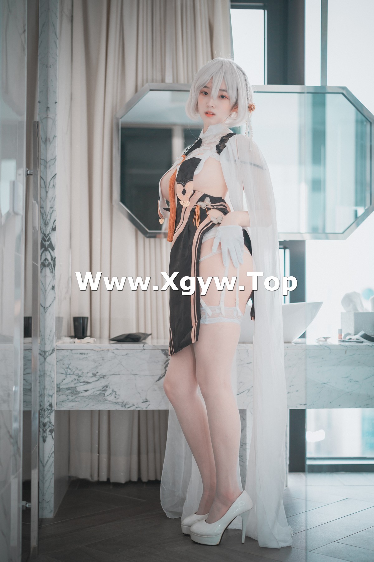 xgyw.top_[DJAWA]No.108_模特Bambi_Azur Lane HMS Sirius主题性感服饰配蕾丝吊袜诱惑写真73P