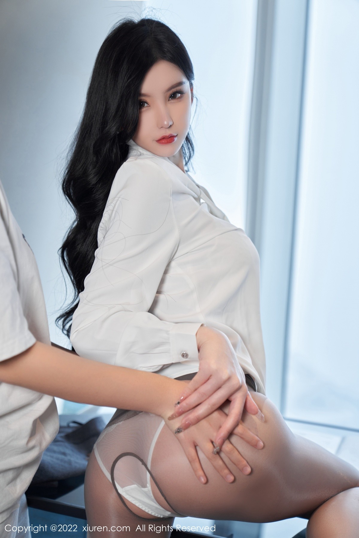 xgyw.top_XiuRen第5177期_女神周于希Sally心愿旅拍性感职业装 黑色情趣服饰完美诱惑写真81P
