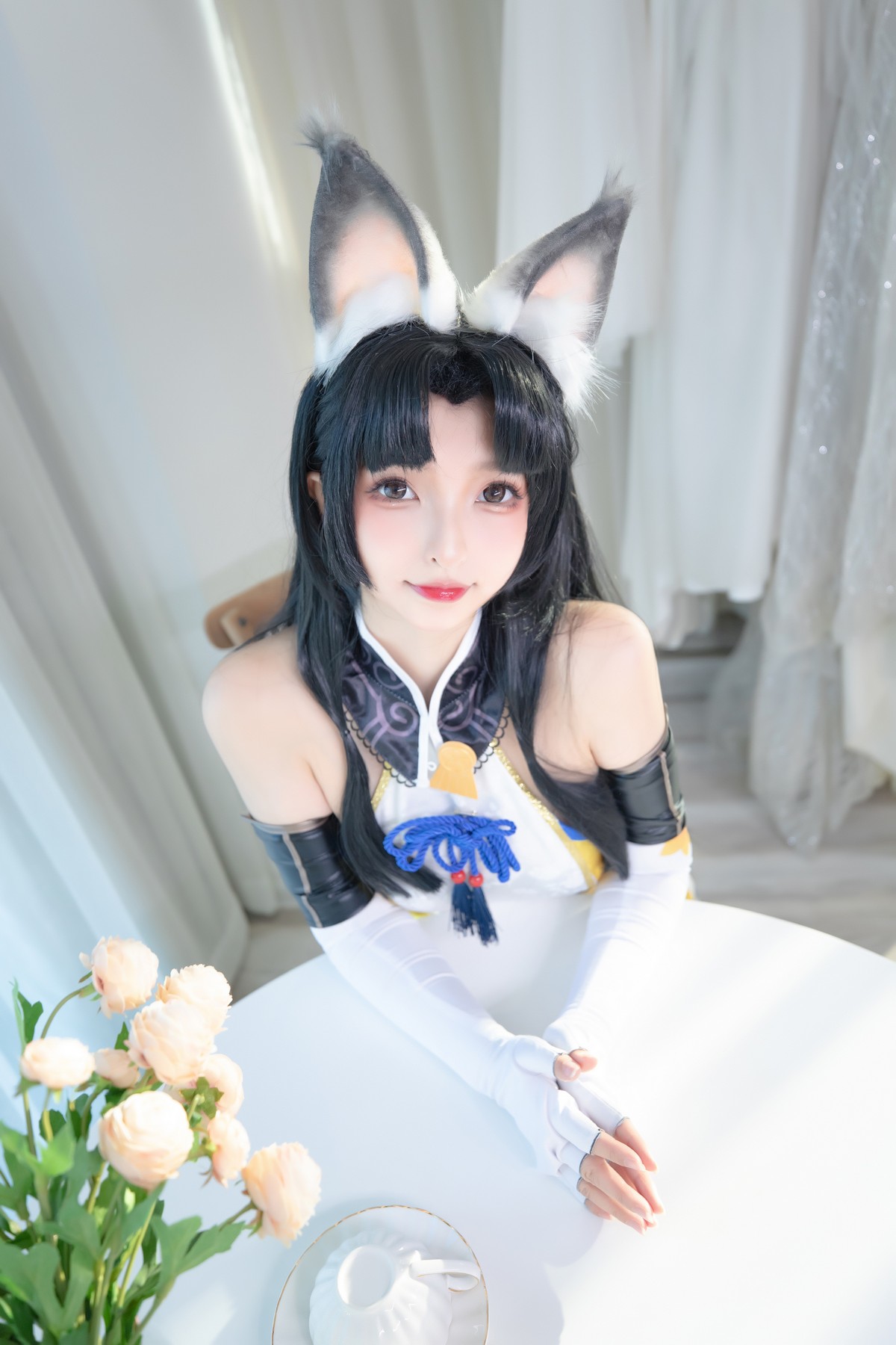 xgyw.top_斗鱼主播神楽板真冬黑丝胡桃主题私房狐狸装扮性感服饰配超薄黑丝极致魅惑写真75P