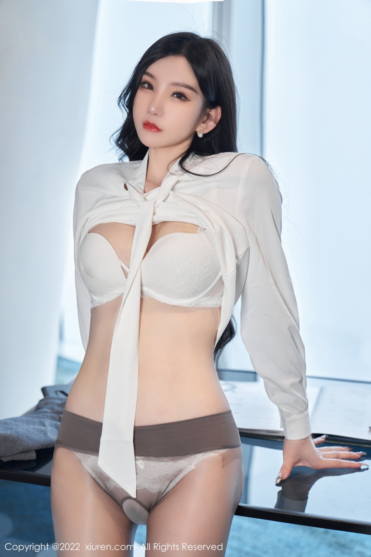 xgyw.top_XiuRen第5177期_女神周于希Sally心愿旅拍性感职业装 黑色情趣服饰完美诱惑写真81P