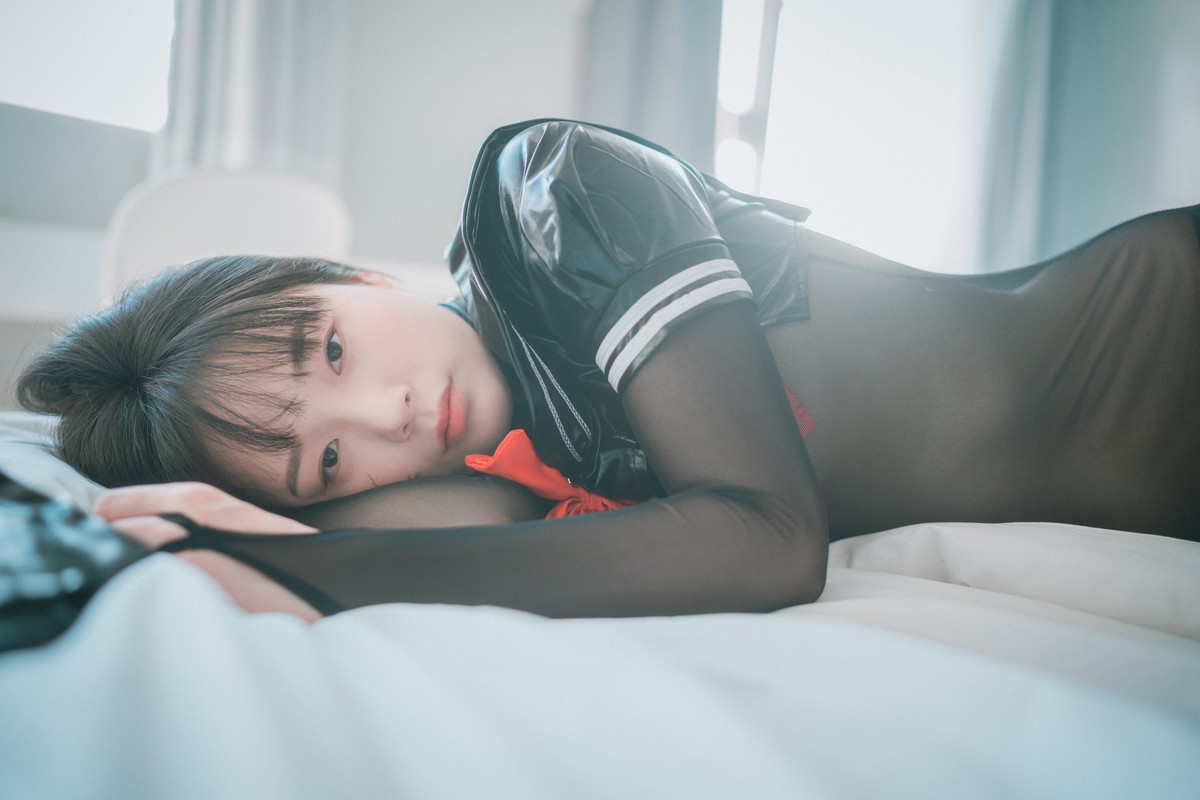 xgyw.top_[DJAWA]No.106_模特PIA_Leather Black Schoolgirl主题私房薄透连体黑丝极致诱惑写真102P