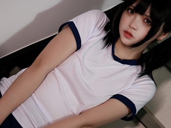 网络青春美女疯猫ss白色情妇节福袋体操服主题性感运动服配白丝袜秀美腿骚扰写真41P