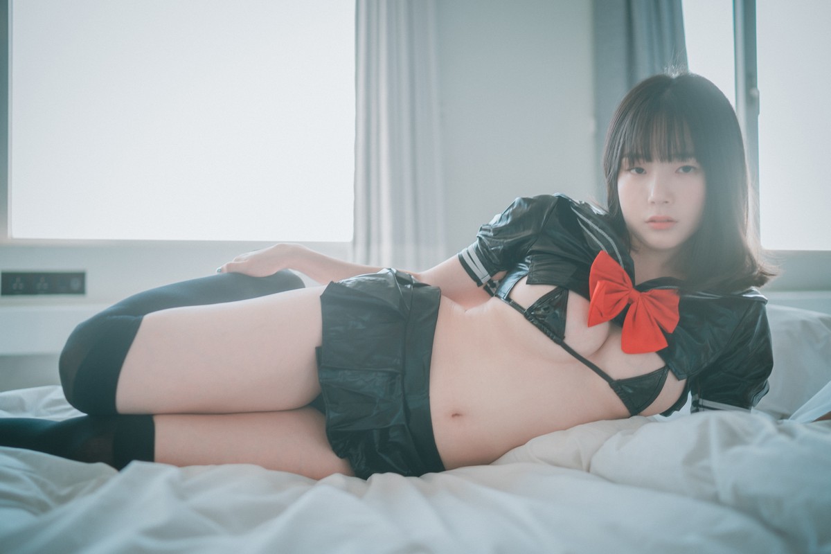 xgyw.top_[DJAWA]No.106_模特PIA_Leather Black Schoolgirl主题私房薄透连体黑丝极致诱惑写真102P