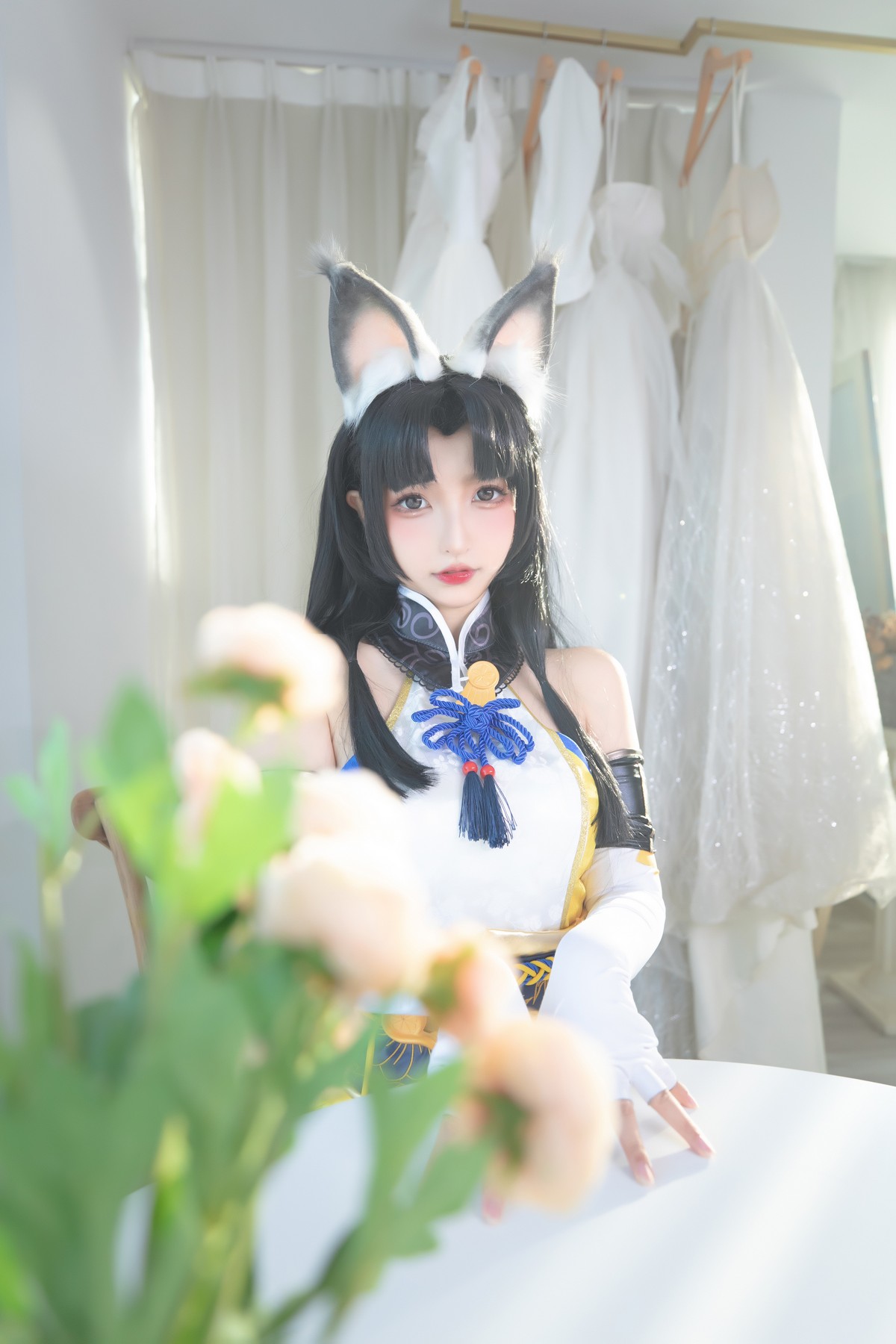 xgyw.top_斗鱼主播神楽板真冬黑丝胡桃主题私房狐狸装扮性感服饰配超薄黑丝极致魅惑写真75P