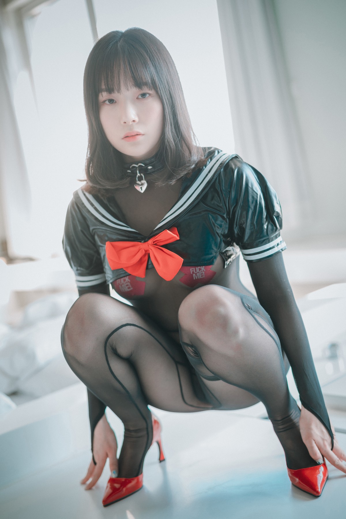 xgyw.top_[DJAWA]No.106_模特PIA_Leather Black Schoolgirl主题私房薄透连体黑丝极致诱惑写真102P