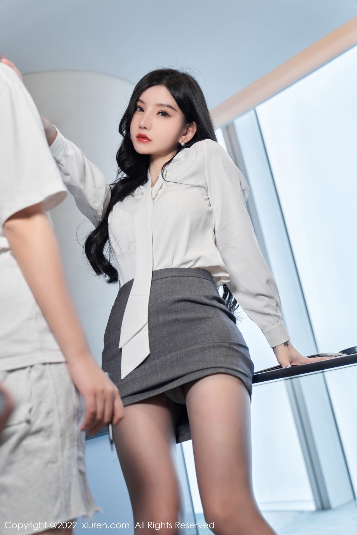 xgyw.top_XiuRen第5177期_女神周于希Sally心愿旅拍性感职业装 黑色情趣服饰完美诱惑写真81P
