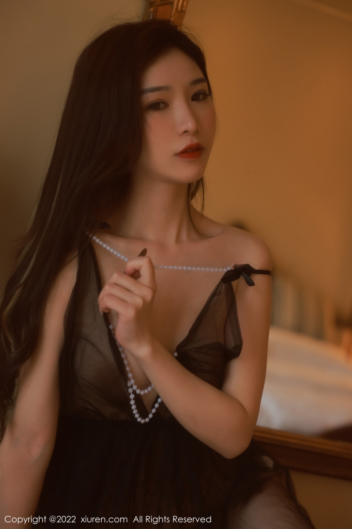 xgyw.top_XiuRen第5185期_模特hebe韩心雨澳门旅拍黑色轻透薄纱裙露丁字裤秀翘臀诱惑写真62P