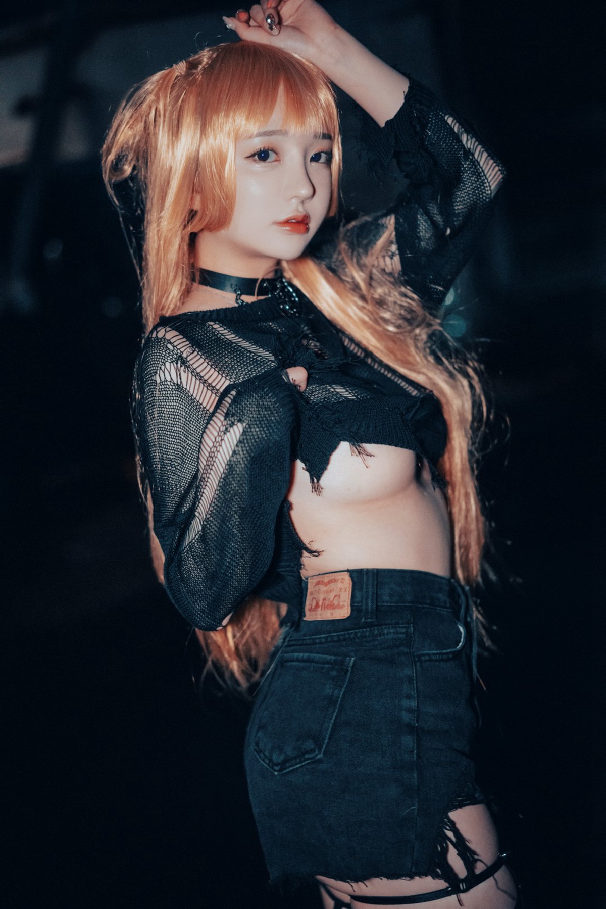 xgyw.top_[DJAWA]No.114_Yeeun_Backout Queen Misa主题脱黑色缕空服饰露火辣身材诱惑写真111P