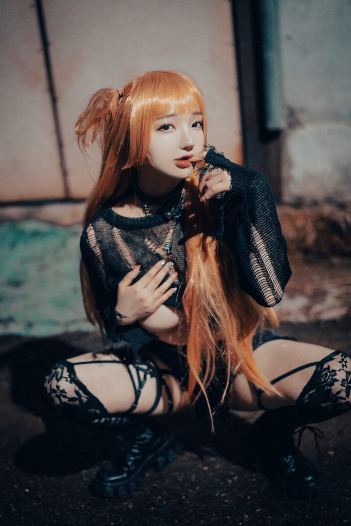 xgyw.top_[DJAWA]No.114_Yeeun_Backout Queen Misa主题脱黑色缕空服饰露火辣身材诱惑写真111P