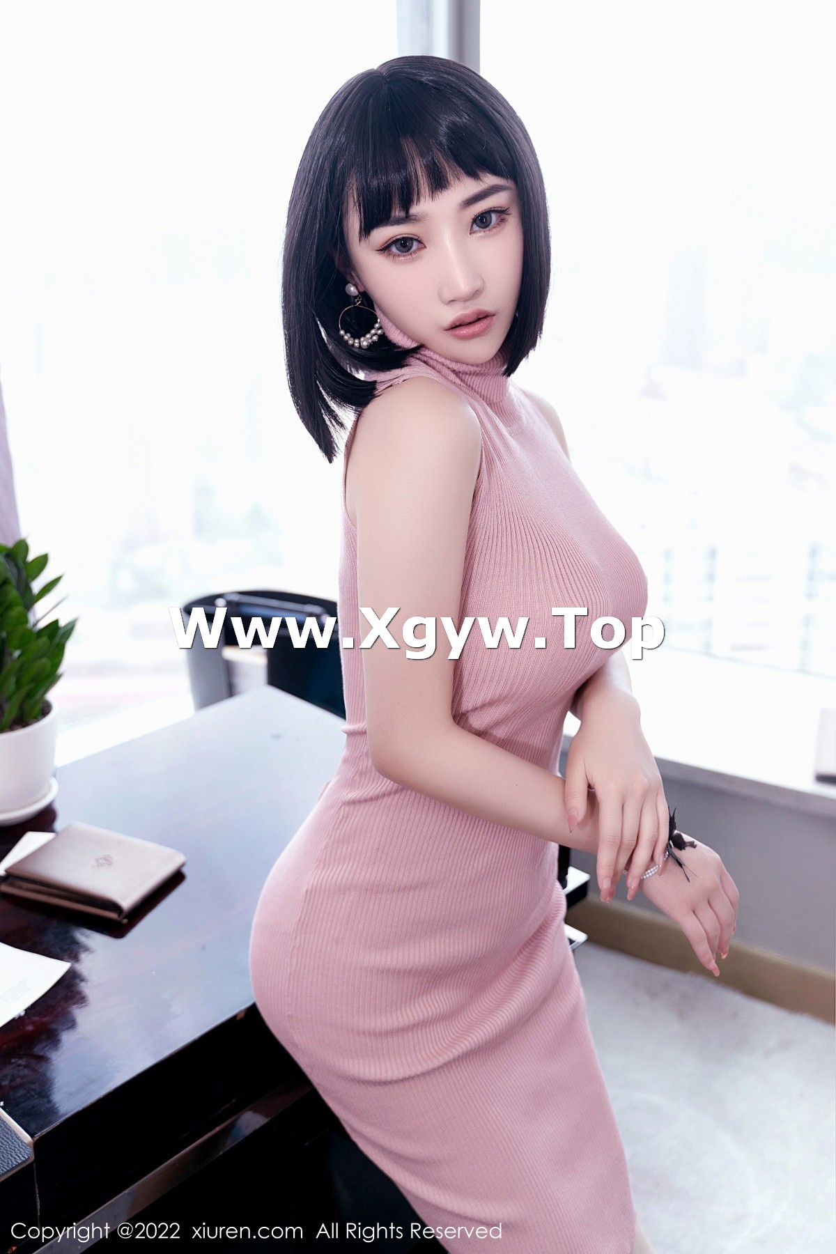 xgyw.top_XiuRen第5192期_模特西门小玉私房脱性感针织长裙露肉色连体内衣迷人诱惑写真67P