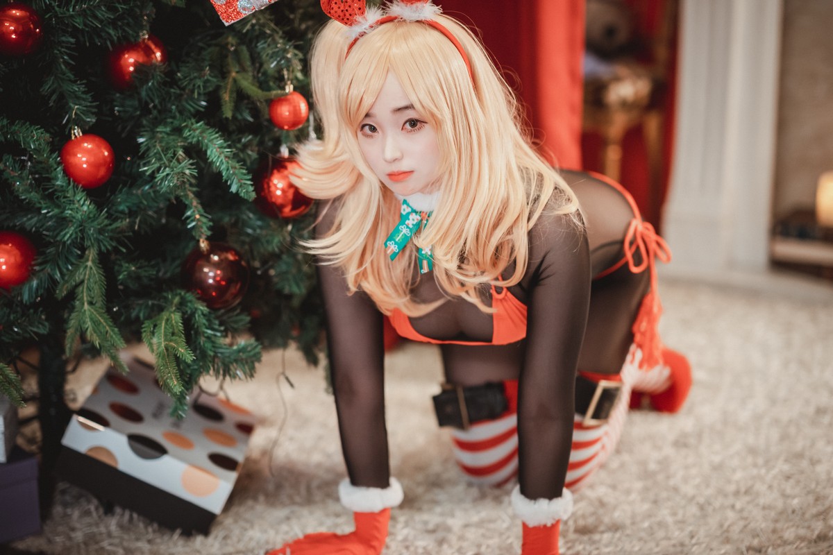 xgyw.top_[DJAWA]No.117_模特Bambi_Christmas Special主题黑色薄透连体衣秀完美身材诱惑写真47P