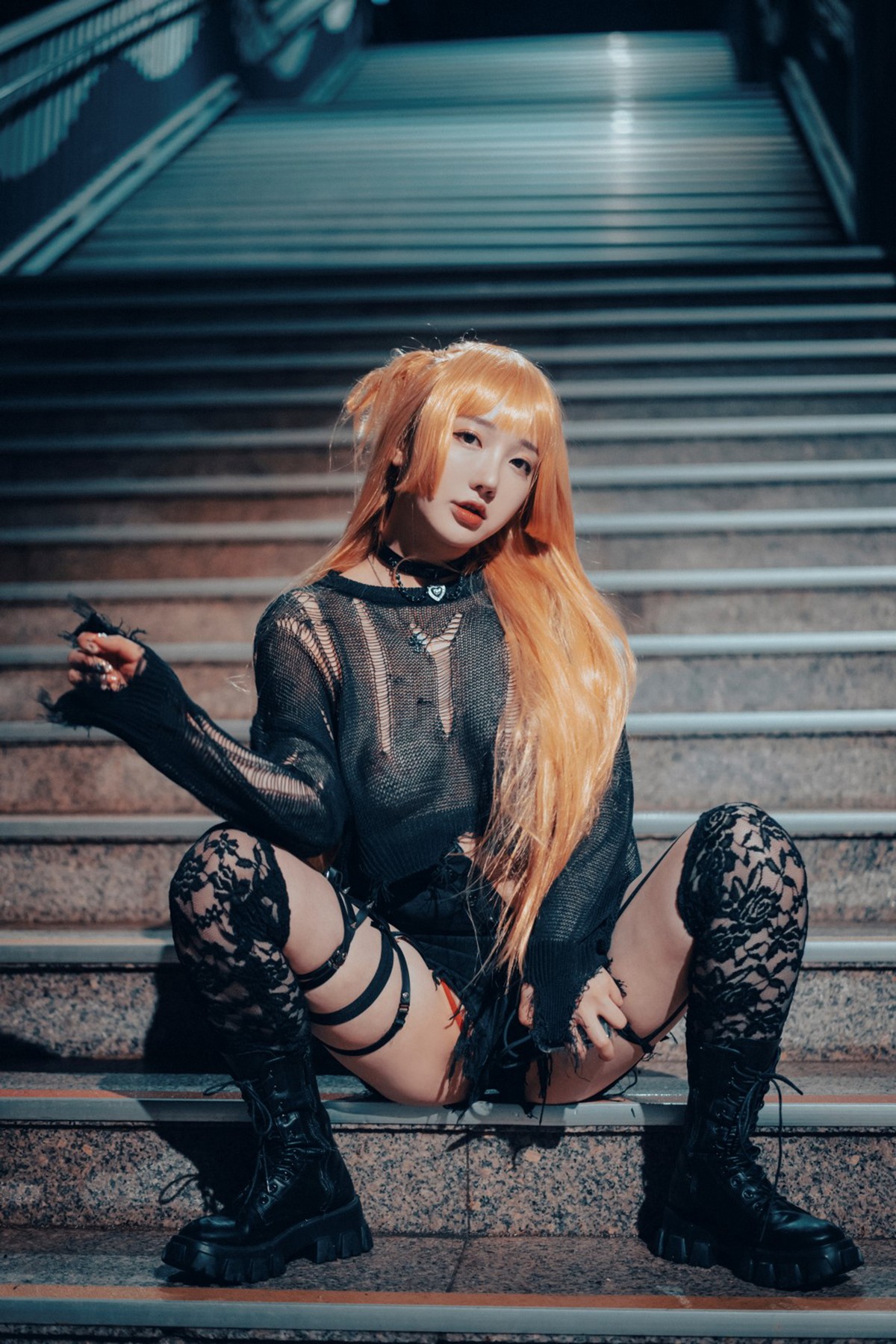 xgyw.top_[DJAWA]No.114_Yeeun_Backout Queen Misa主题脱黑色缕空服饰露火辣身材诱惑写真111P