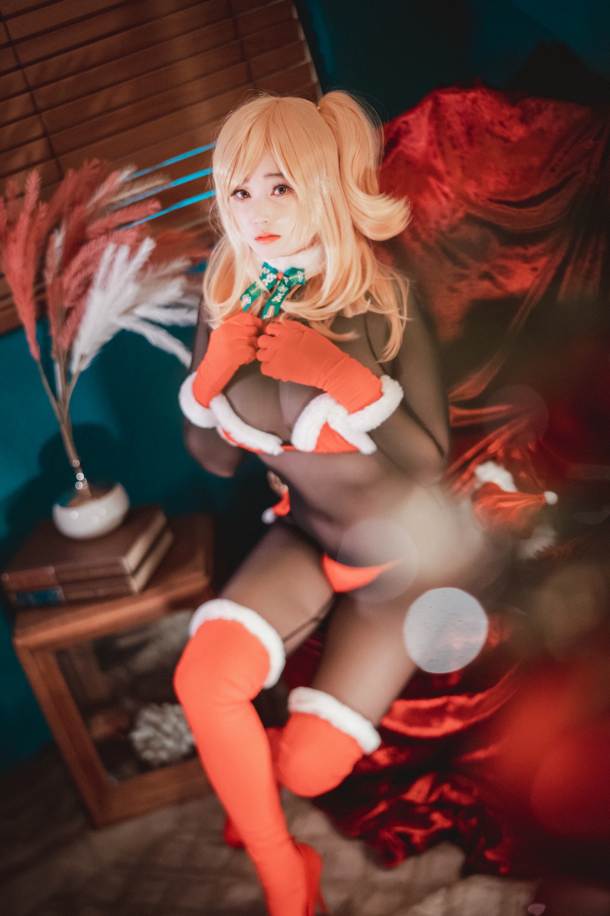 xgyw.top_[DJAWA]No.117_模特Bambi_Christmas Special主题黑色薄透连体衣秀完美身材诱惑写真47P