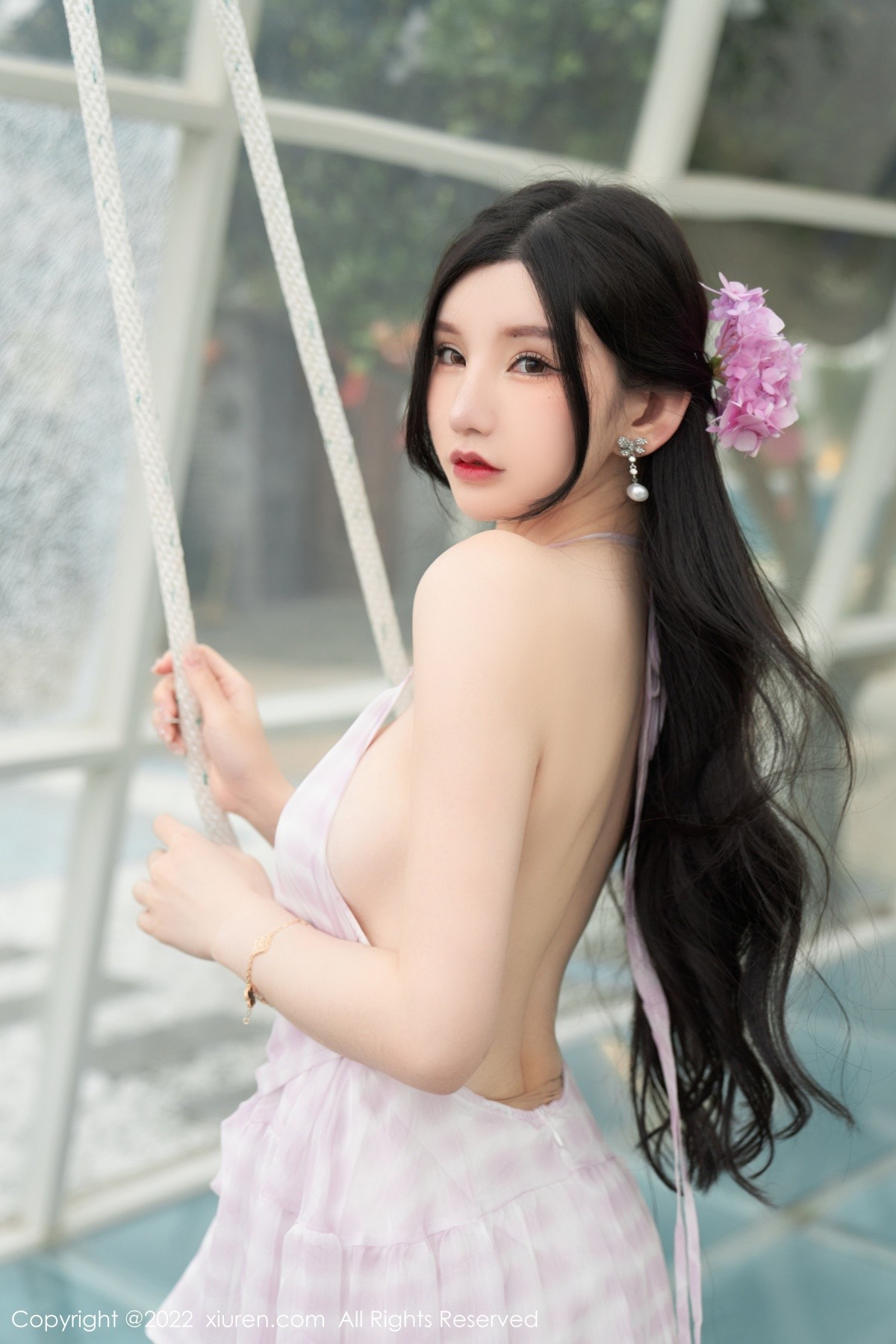 xgyw.top_XiuRen第5207期_女神周于希Sally心愿旅拍脱连衣长裙露性感白色网纱内衣诱惑写真79P