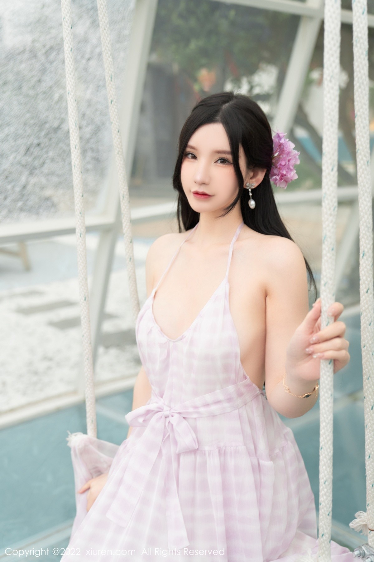 xgyw.top_XiuRen第5207期_女神周于希Sally心愿旅拍脱连衣长裙露性感白色网纱内衣诱惑写真79P