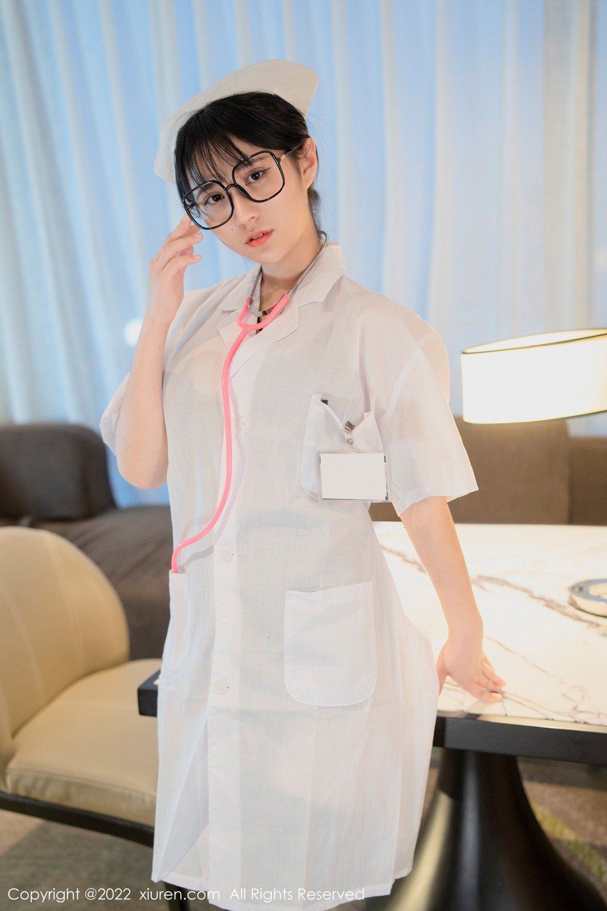 xgyw.top_XiuRen第5202期_模特久久Aimee私房性感白衣天使服饰下黑色蕾丝内衣诱惑写真62P