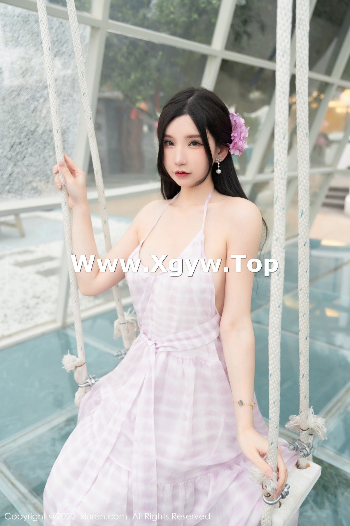 xgyw.top_XiuRen第5207期_女神周于希Sally心愿旅拍脱连衣长裙露性感白色网纱内衣诱惑写真79P