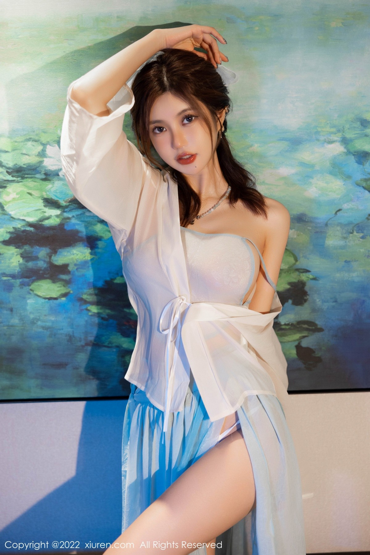xgyw.top_XiuRen第5219期_女神绮里嘉ula海南心愿旅拍白色轻透古装肚兜秀完美身材诱惑写真62P