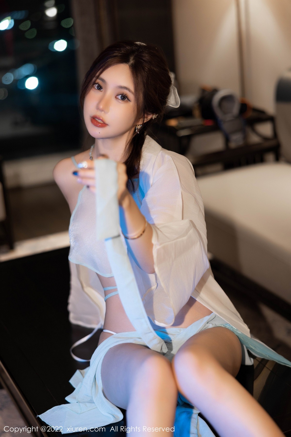 xgyw.top_XiuRen第5219期_女神绮里嘉ula海南心愿旅拍白色轻透古装肚兜秀完美身材诱惑写真62P