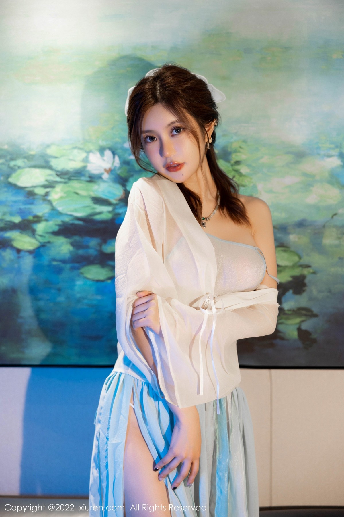 xgyw.top_XiuRen第5219期_女神绮里嘉ula海南心愿旅拍白色轻透古装肚兜秀完美身材诱惑写真62P